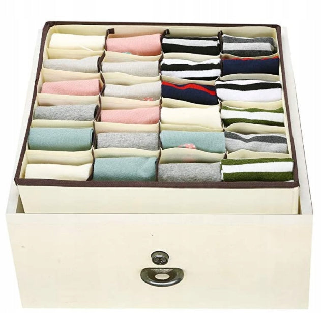 UNDERWEAR ORGANIZER SOCKS CLOTHES FOR CLOSET DRAWER SET OF 4 Packaging status original