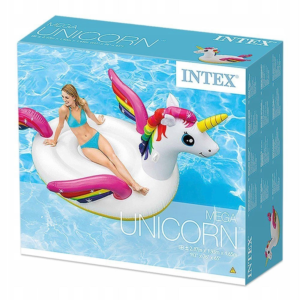 UNICORN LARGE INFLATABLE MATTRESS FOR SWIMMING POOL INTEX XXL 251 cm to 200 kg