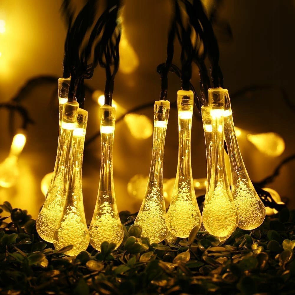 UNIQUE GARLAND ICICLE LIGHTS SOLAR GARDEN TERRACE BALCONY LED EAN (GTIN) 0651820069564