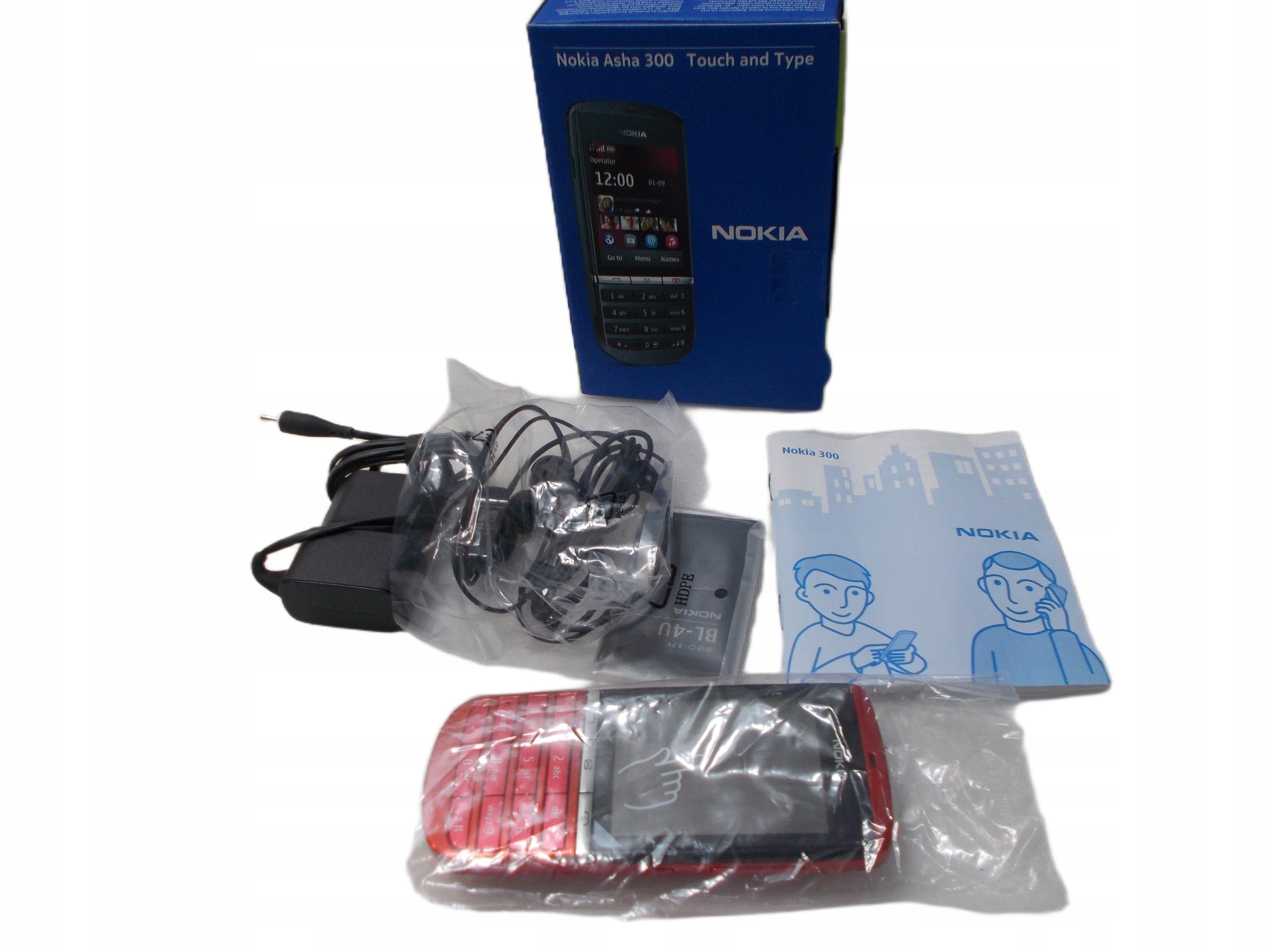 UNIQUE NEW 100% ORIGINAL NOKIA asha 300 UNRENEWED EVERY NETWORK Headphones included yes