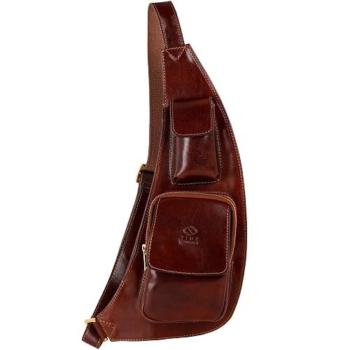 UNISEX LEATHER SHOULDER BAG HANDMADE NATURAL Brand no brand