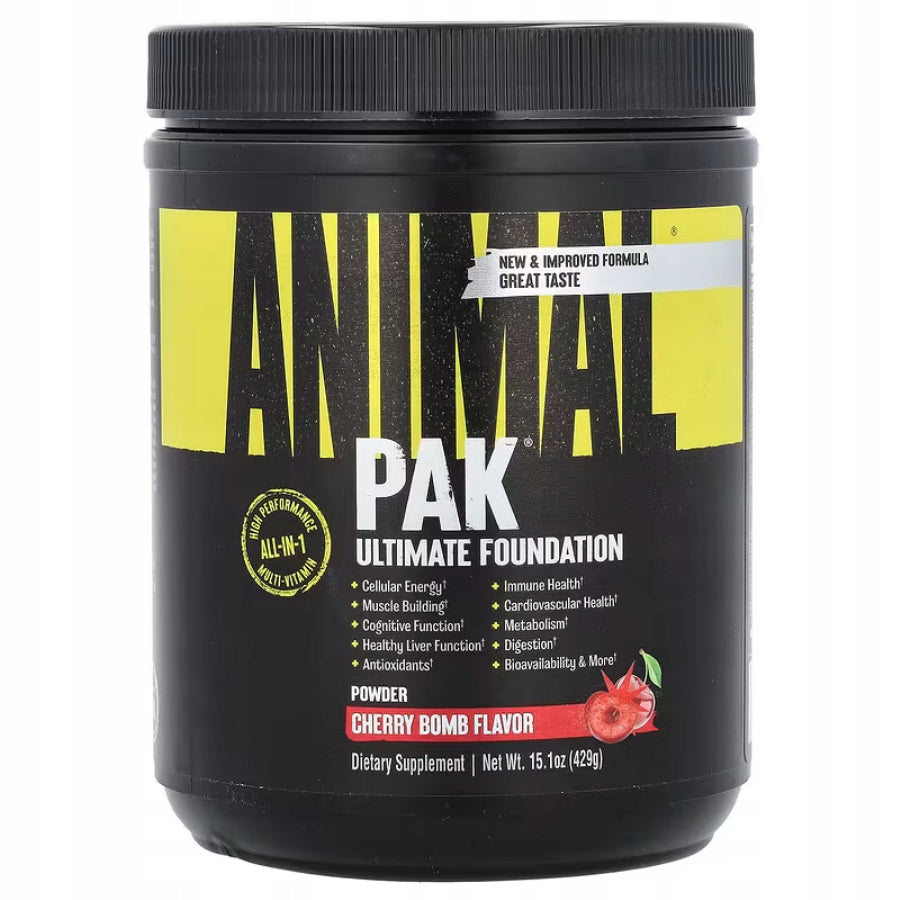 UNIVERSAL ANIMAL PAK POWDER 429G CHERRY BOMB cherry complex vitamins