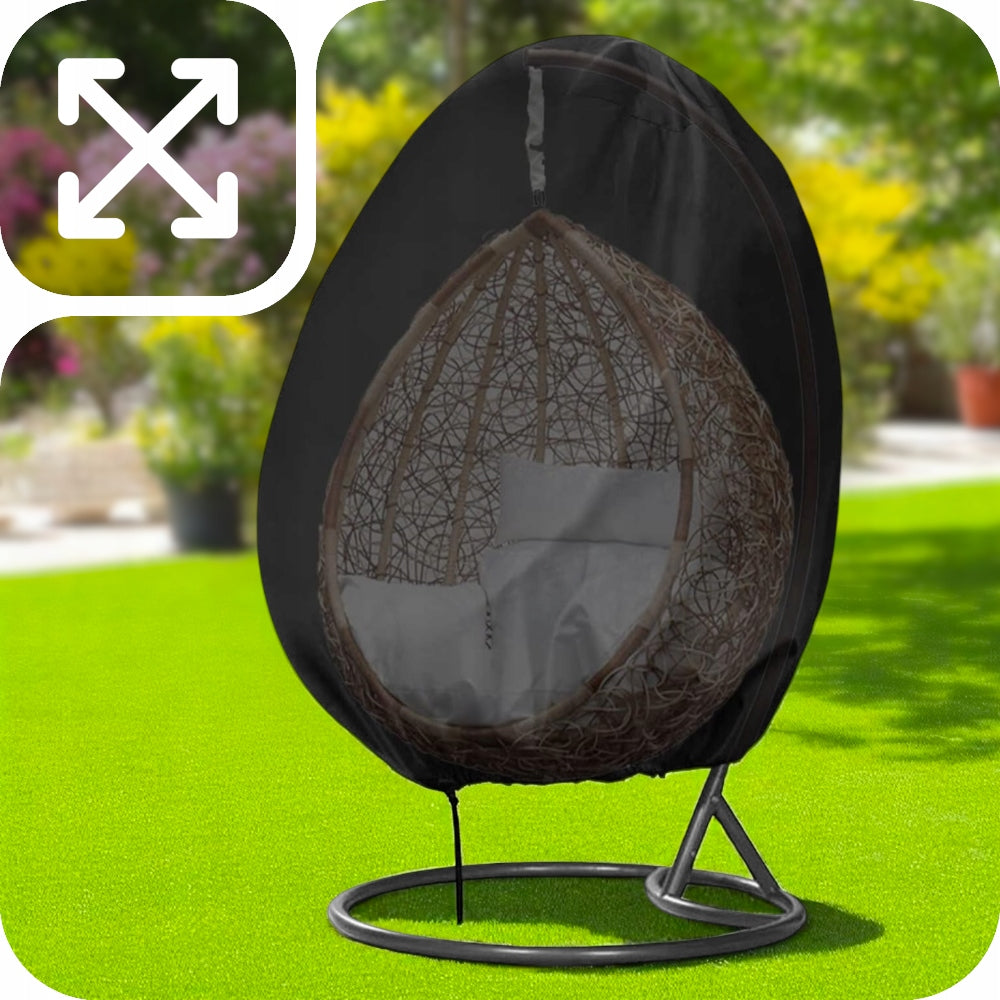 UNIVERSAL BASKET COVER ARMCHAIR HANGING COCOON GARDEN SWING BLACK Packaging status original