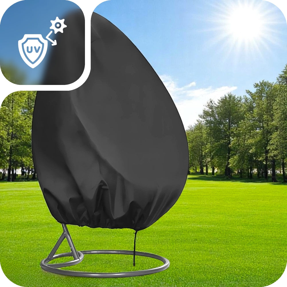UNIVERSAL BASKET COVER ARMCHAIR HANGING COCOON GARDEN SWING BLACK Product width 115 cm