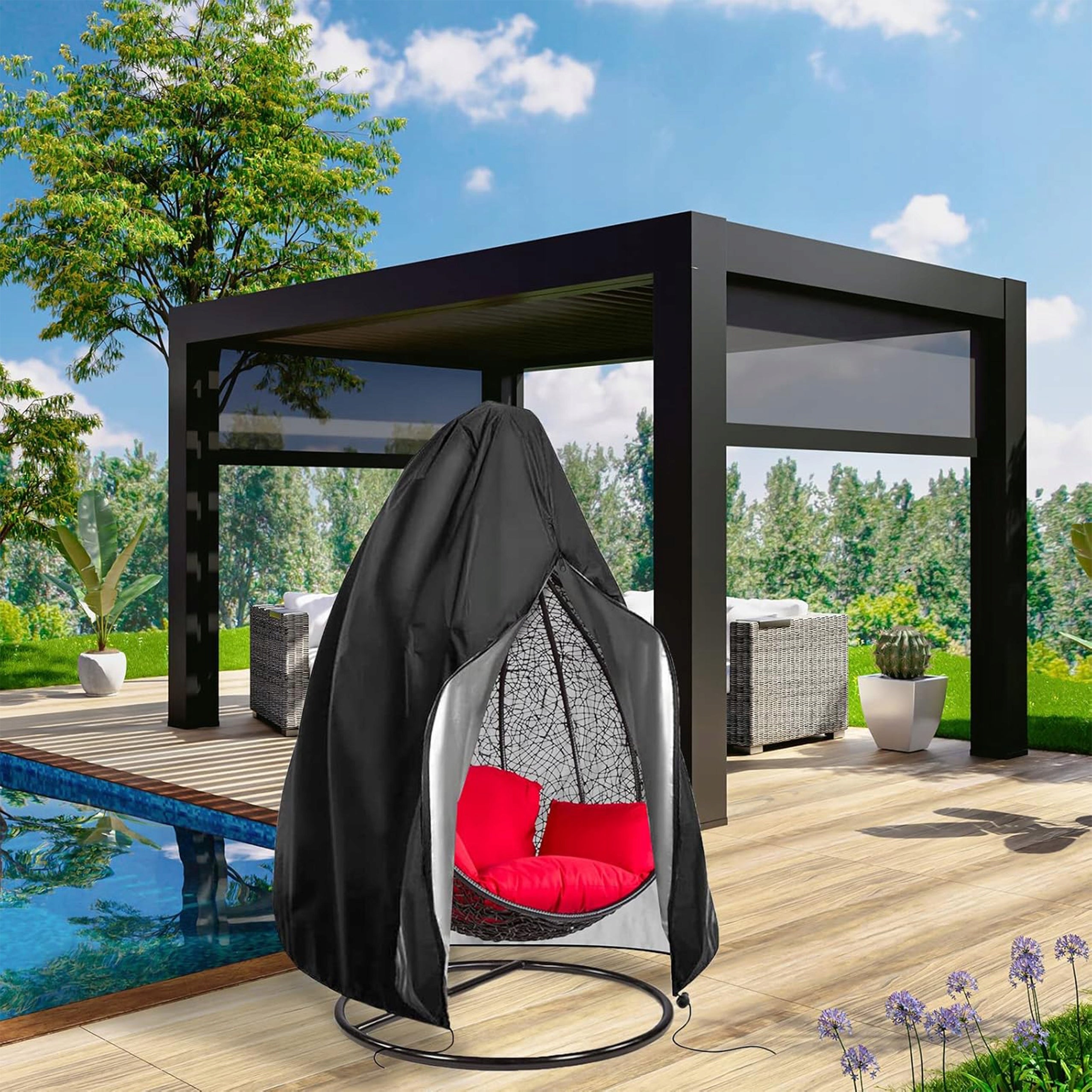 UNIVERSAL BASKET COVER ARMCHAIR HANGING COCOON SWING GARDEN COVER Manufacturer code POKROWIEC NA FOTEL WISZĄCY KOKON KRZESŁO
