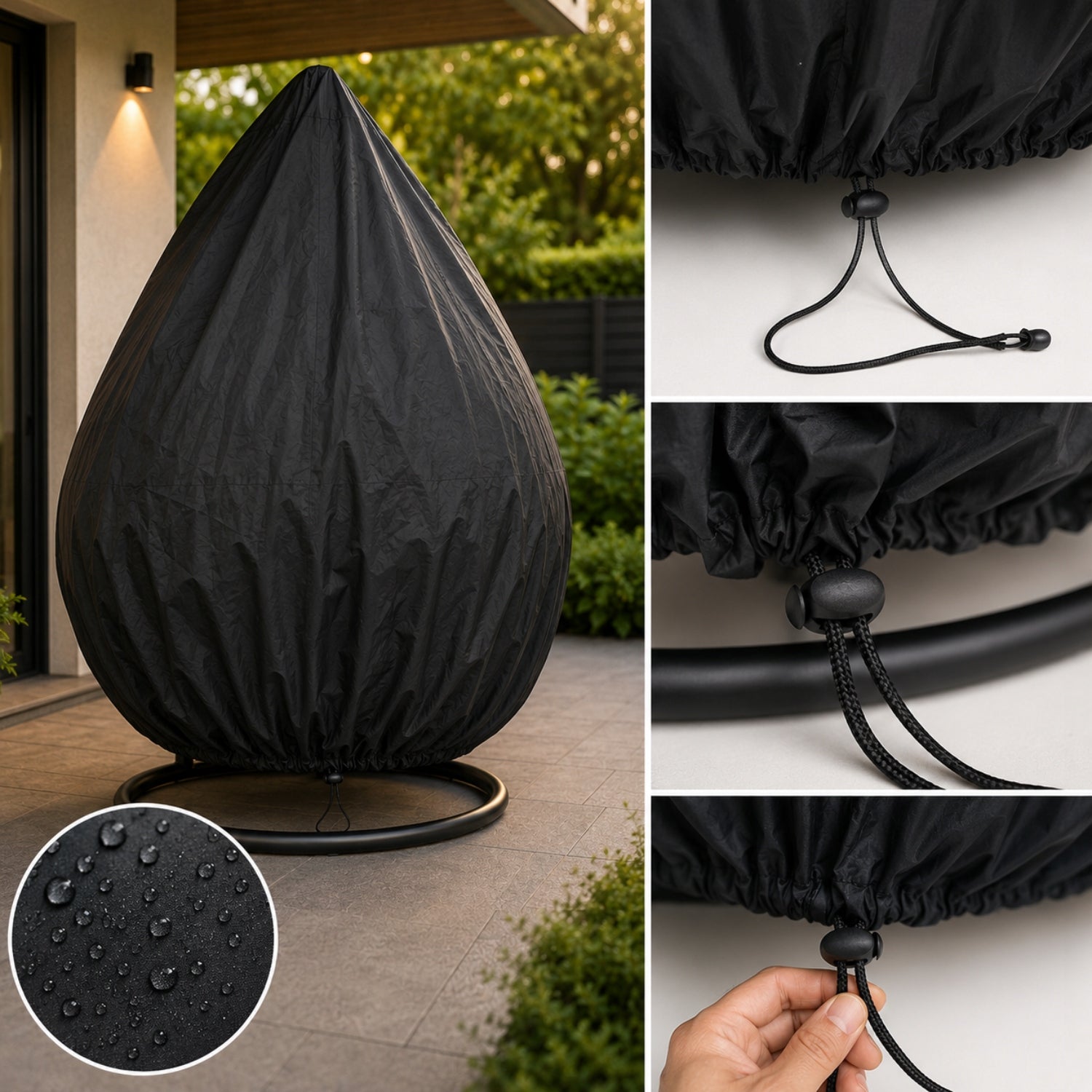 UNIVERSAL BASKET COVER CHAIR HANGING COCOON SWING COVER Manufacturer code POKROWIEC NA FOTEL WISZĄCY KOKON KRZESŁO