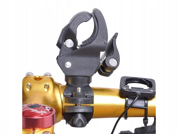 UNIVERSAL BICYCLE HOLDER FOR FLASHLIGHT BIKE LIGHTS Color black
