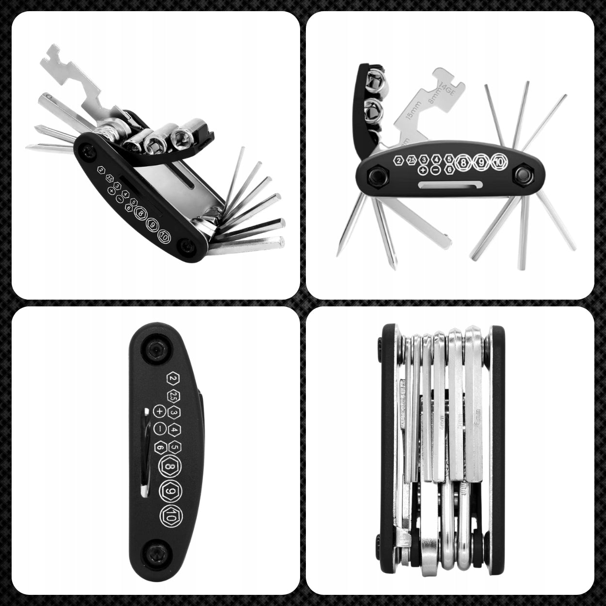 UNIVERSAL BIKE TOOL WRENCH SET 16in1 MULTITOOL Brand MEMFLOW