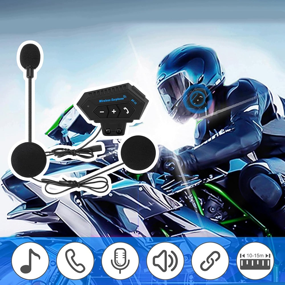UNIVERSAL BLUETOOTH MOTORCYCLE INTERCOM WITH HYBRID MICROPHONE Manufacturer no brand