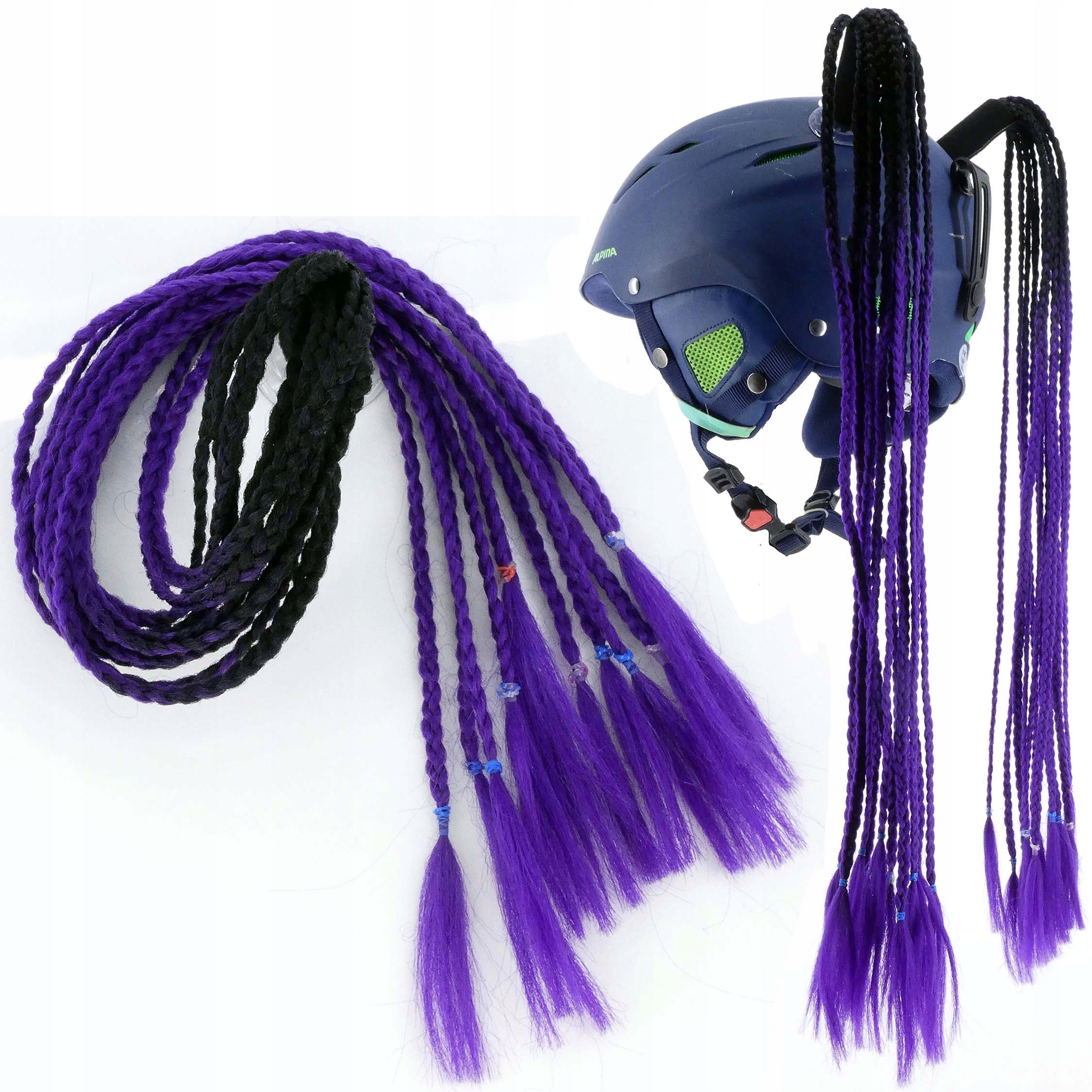 UNIVERSAL BRAID FOR MOTO HELMET AND BICYCLE, SUCTION CUP MOUNTING
