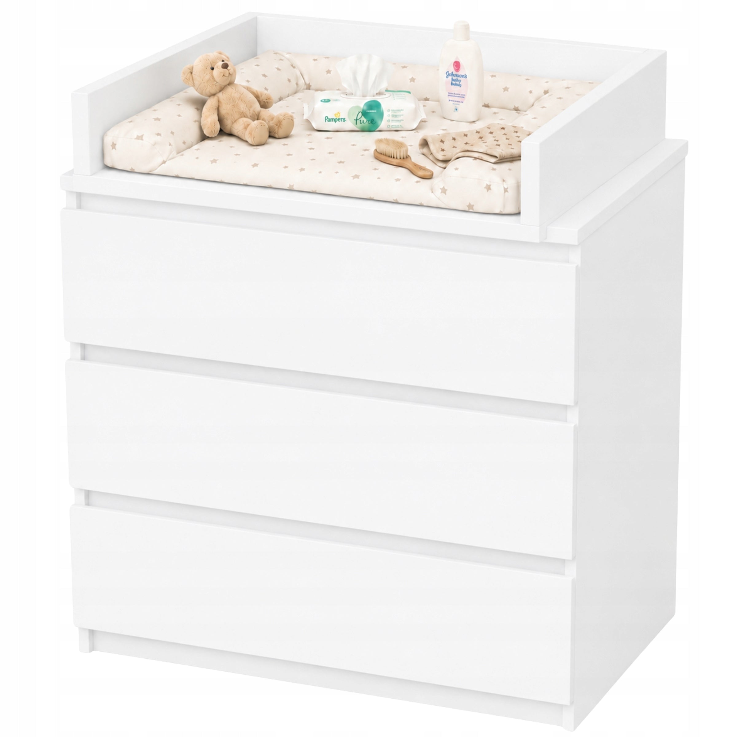 UNIVERSAL CHANGING TABLE FOR EACH CHEST OF DRAWERS WHITE 50×70 CM MALM HEMNES OVERLAY Manufacturer code PK 53 WHITE-WHITE