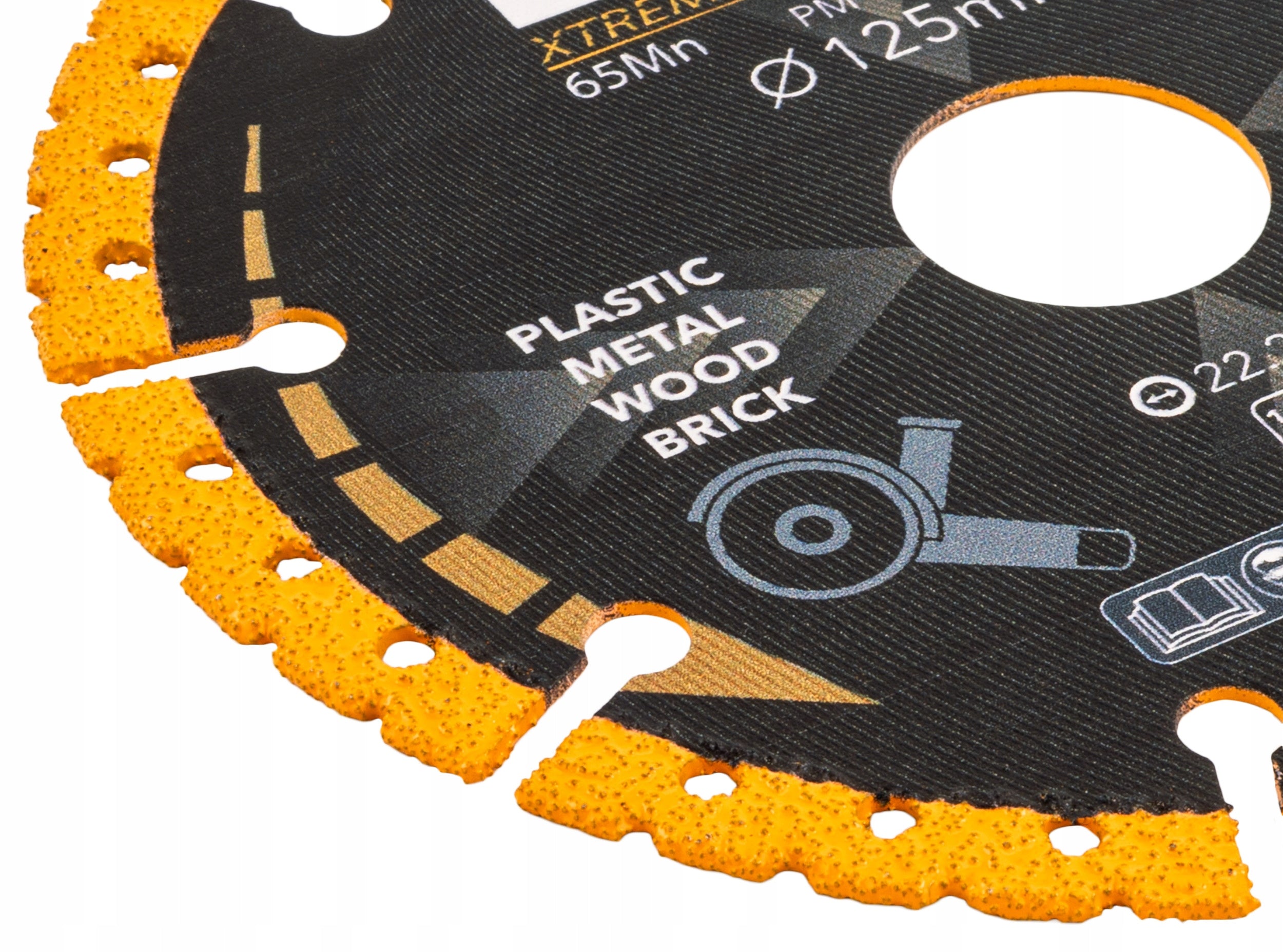 UNIVERSAL DIAMOND BLADE FOR METAL WOOD BRICKS PVC CERAMICS 125 MM Hole diameter 22,2mm