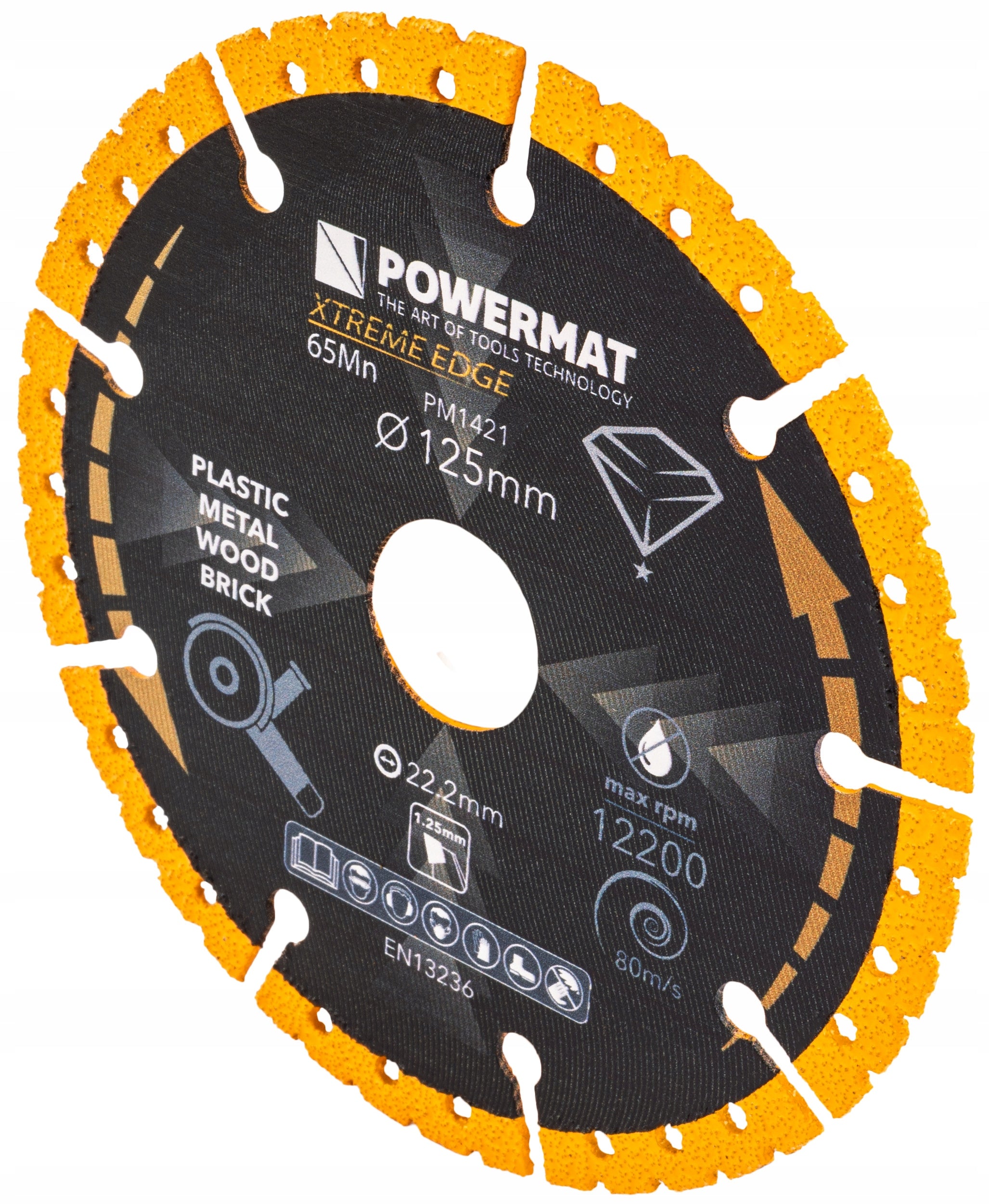 UNIVERSAL DIAMOND BLADE FOR METAL WOOD BRICKS PVC CERAMICS 125 MM Number of pieces 1 pcs