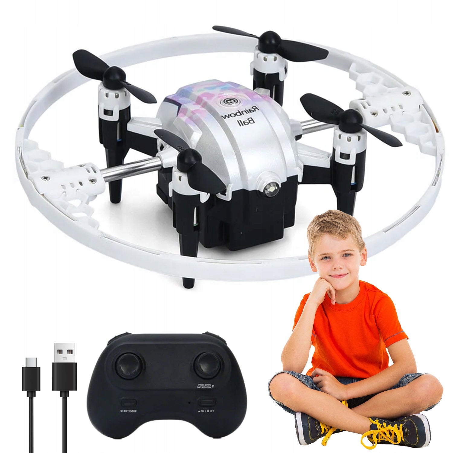 UNIVERSAL DRONE RGB | SELF-CENTERING REMOTE CONTROL | FOR PARK AND LAWN