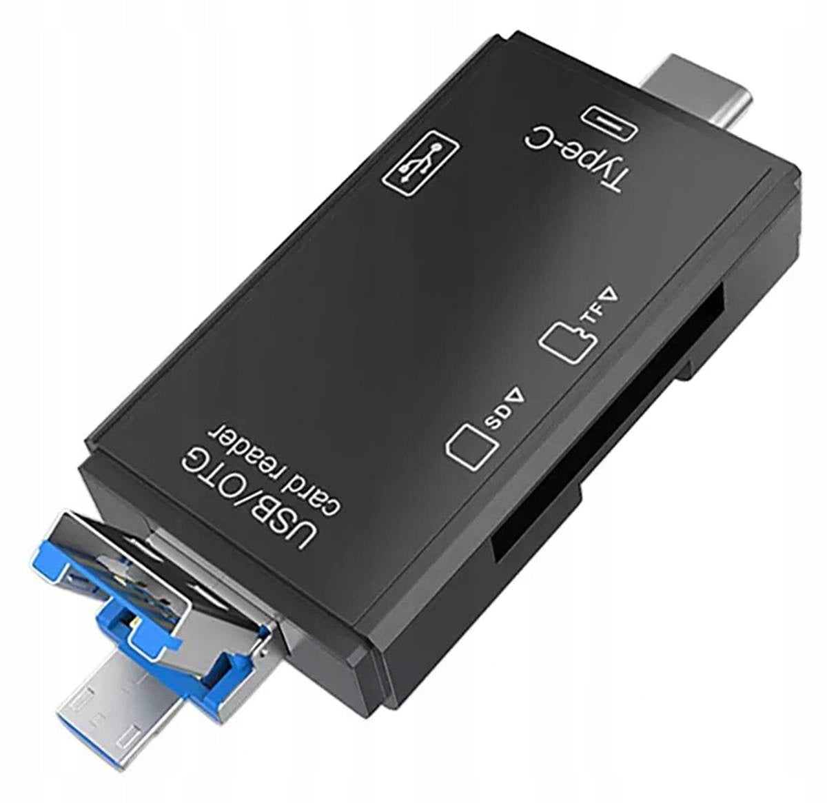 UNIVERSAL MEMORY CARD READER SD MICRO SD USB-C USB OTG 5in1 Packaging status original