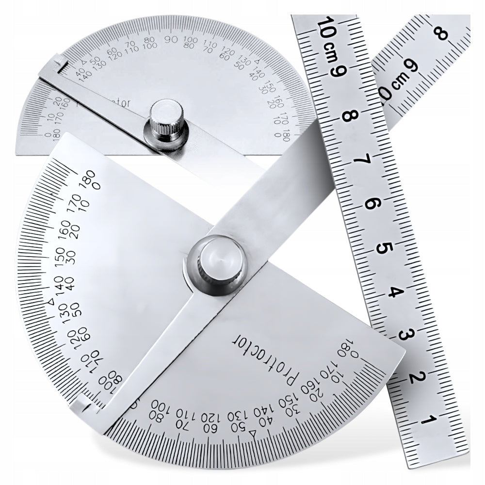 UNIVERSAL PROTRACTOR 0-180 ADJUSTABLE DISC WITH RULER