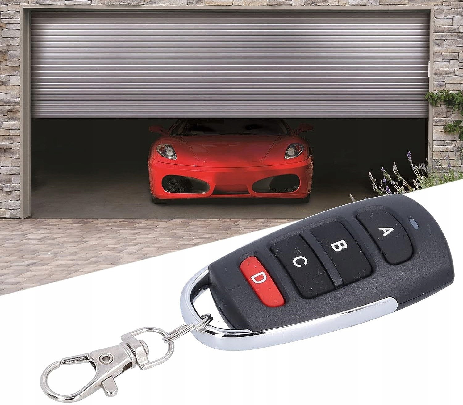 UNIVERSAL REMOTE CONTROL FOR ROLLER SHUTTER ALARM GATES SELF-COPYING 433MHZ LONG RANGE Kind remote control