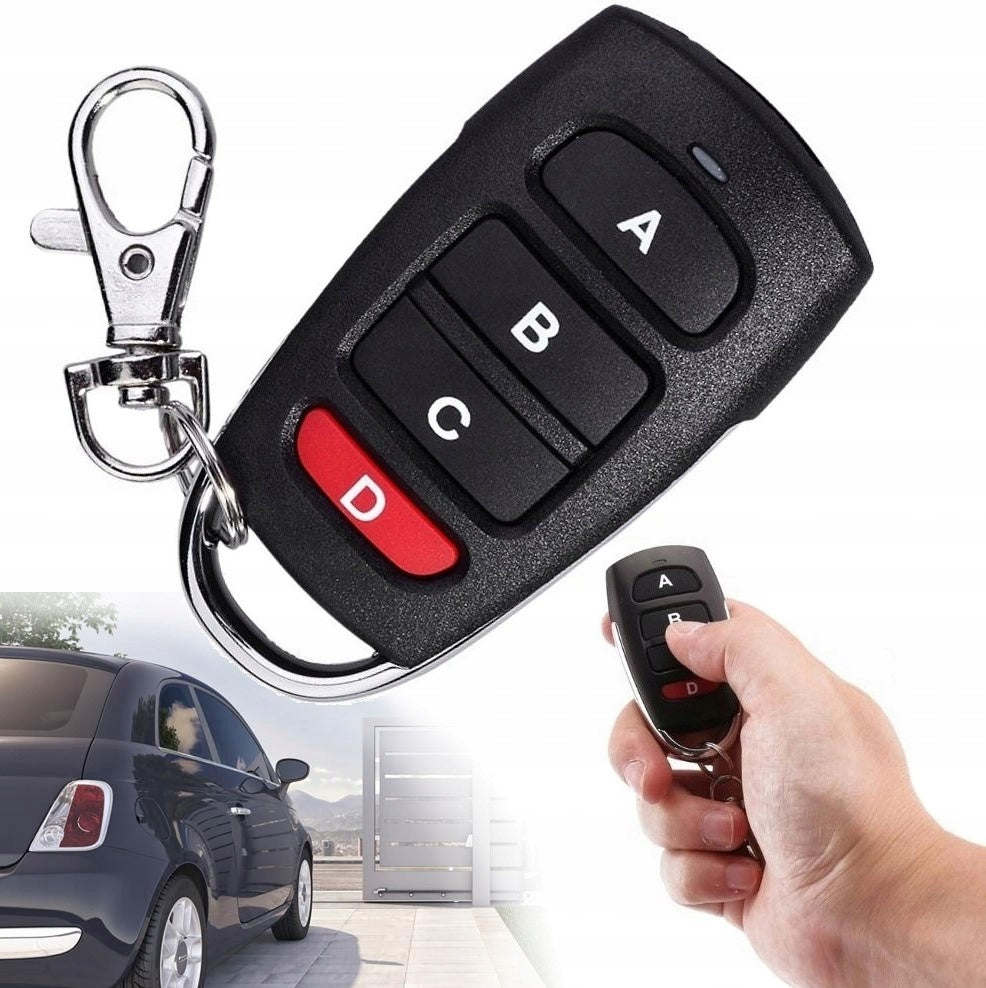 UNIVERSAL REMOTE CONTROL FOR ROLLER SHUTTER ALARM GATES SELF-COPYING 433MHZ LONG RANGE