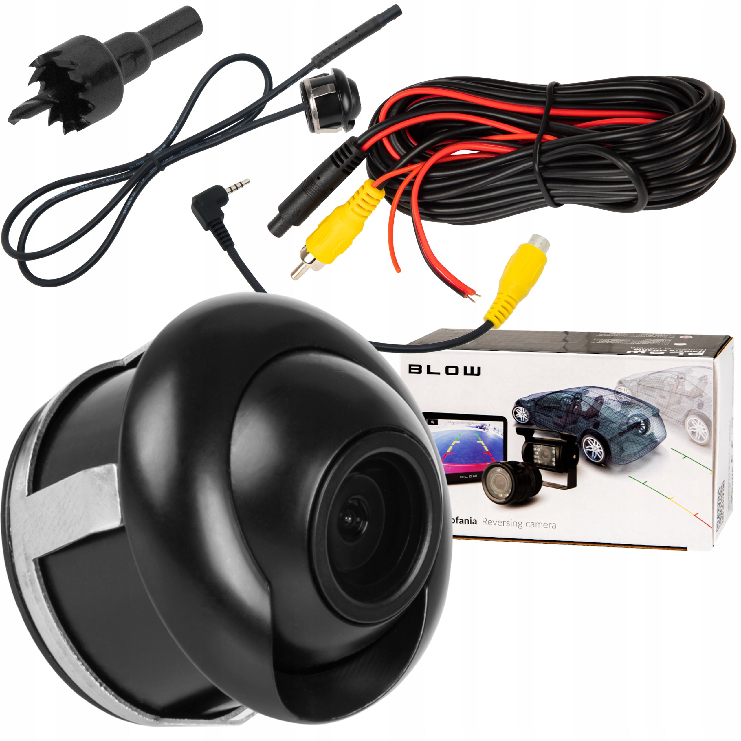 UNIVERSAL REVERSING CAMERA PARKING WIRED ASSISTANT SET IP67 REAR