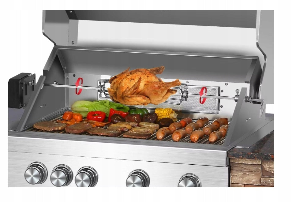 UNIVERSAL ROTARY SPIT EL FUEGO ENGINE 230V 4W FOR GAS GRILL!