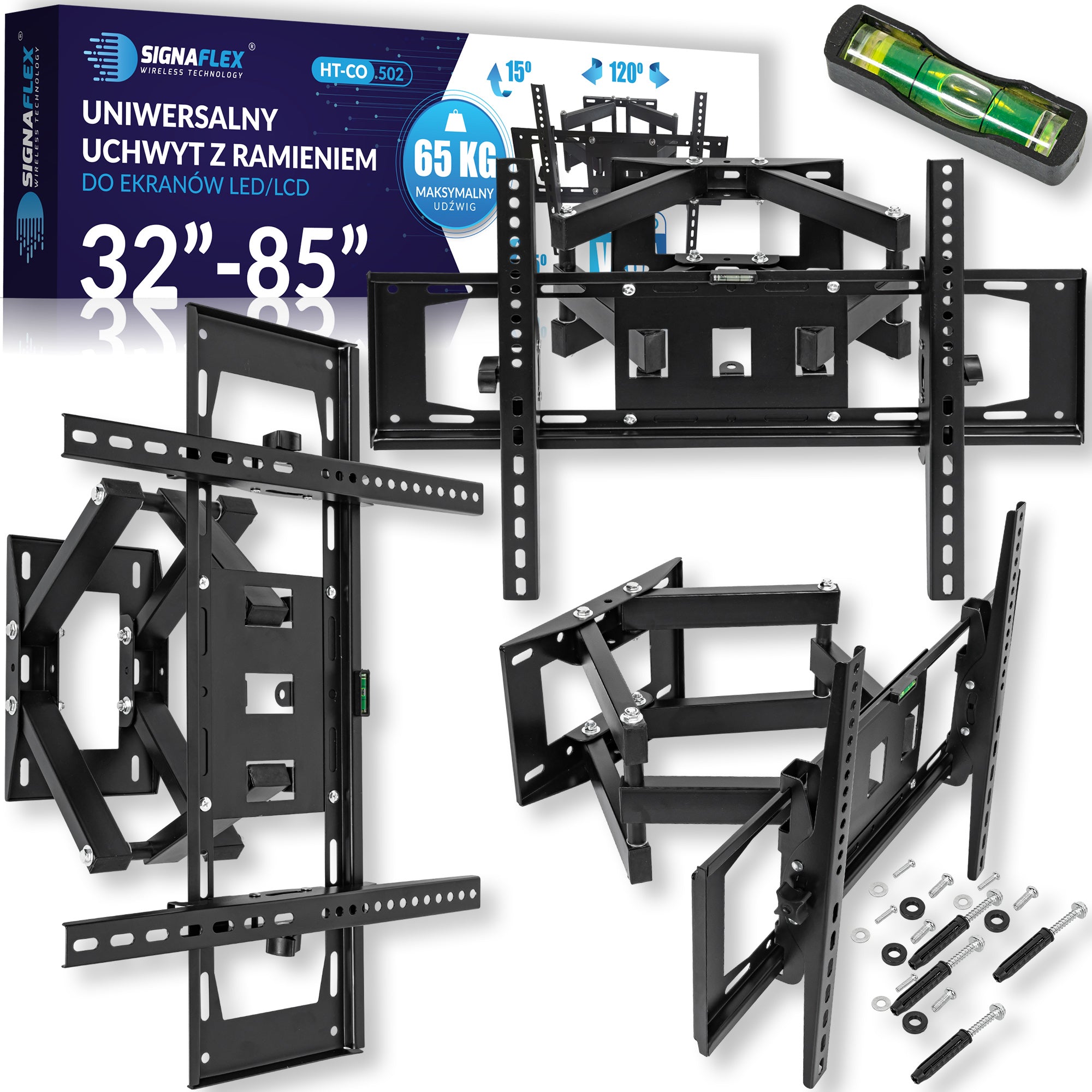 UNIVERSAL ROTATING TV MOUNT TV HANGER MONITOR 32-85" VESA