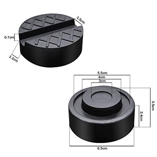 UNIVERSAL RUBBER CAR LIFT COVER 4 5 TONS SET OF 2 PCS. Lifting capacity 1 kg
