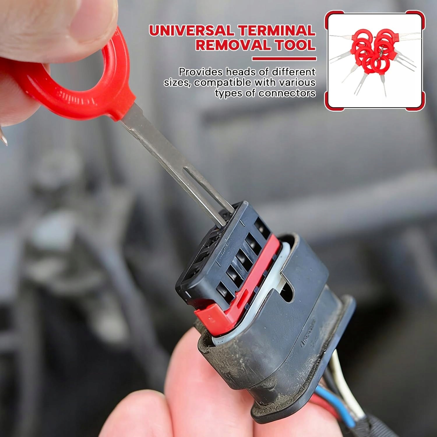 UNIVERSAL SET OF TOOLS FOR DISCONNECTING CAR PLUGS Manufacturer code 0634479522888