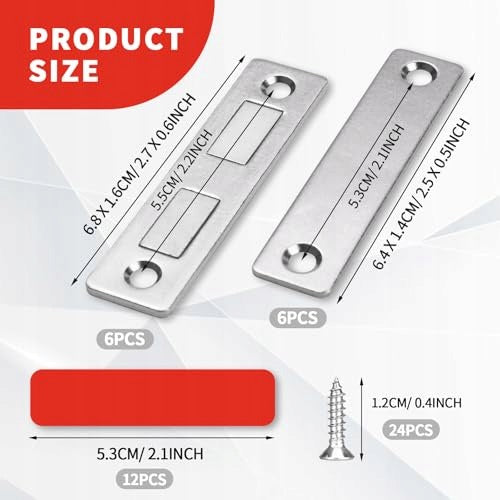 UNIVERSAL SILVER DOOR MAGNETS FOR CABINET 6 PIECES STEEL Manufacturer code SWC5908807062670