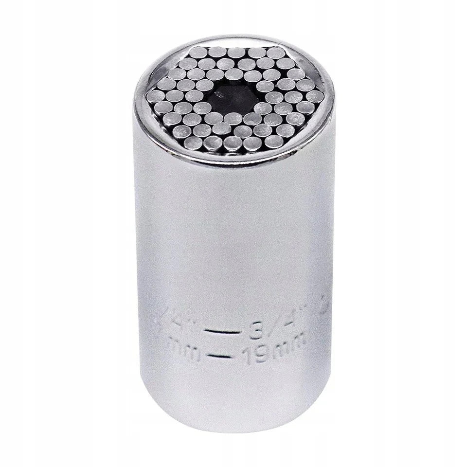 UNIVERSAL SOCKET WRENCH CAP 7-19MM 1/4 3/4 WITH ADAPTER EAN (GTIN) 6924298570066