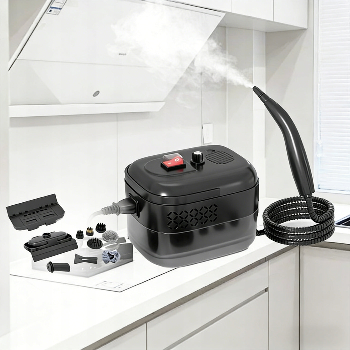 UNIVERSAL STEAM CLEANER 2000W FOR CLEANING WITH VACUUM CLEANER FUNCTION 1100ml Brand no brand