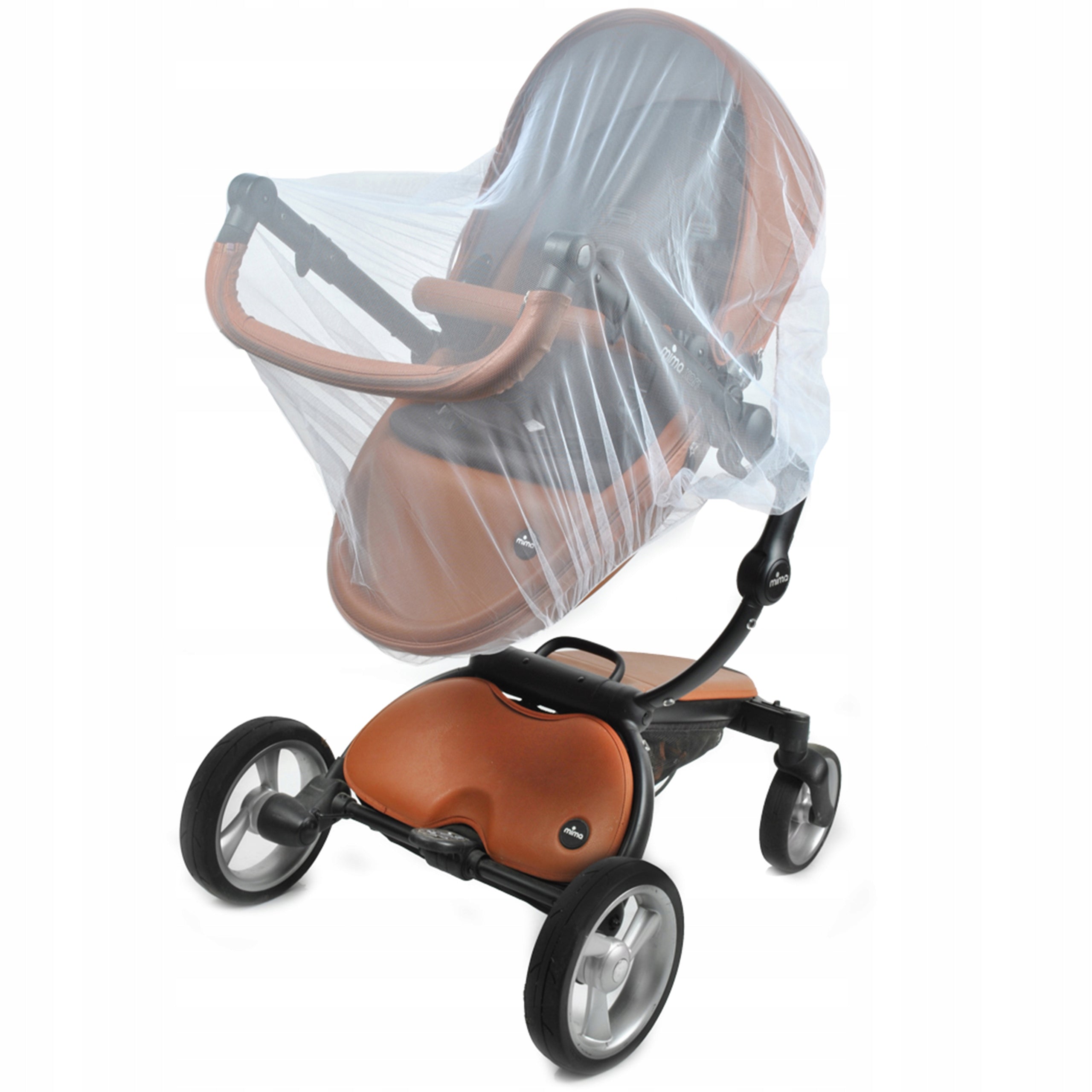 UNIVERSAL mosquito net for a stroller, gondola, transparent, white