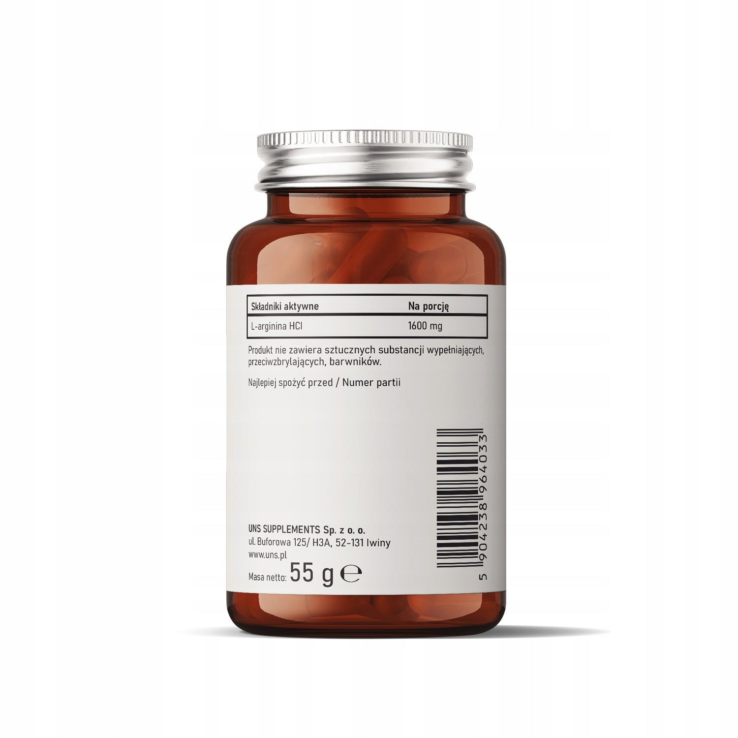 UNS L-Arginine 60capsules EAN (GTIN) 5904238964033