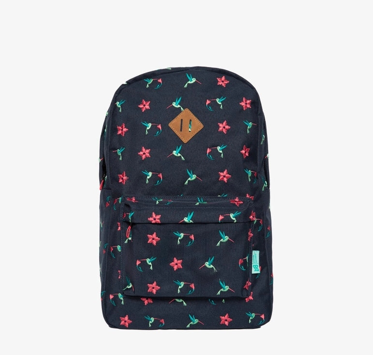 UP8 KERLAZ BACKPACK navy blue with embroidered patterns