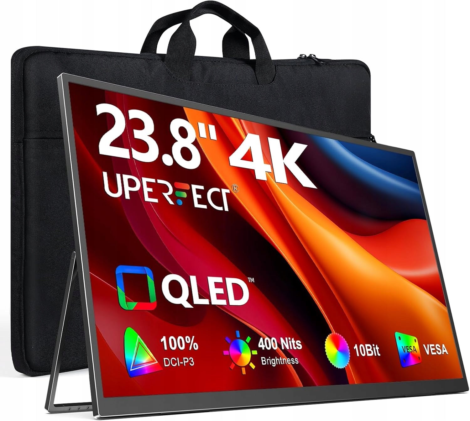 UPERFECT 23 8 inch 4K UHD Portable IPS Monitor 3840 x 2160 1ms USB-C HDMI