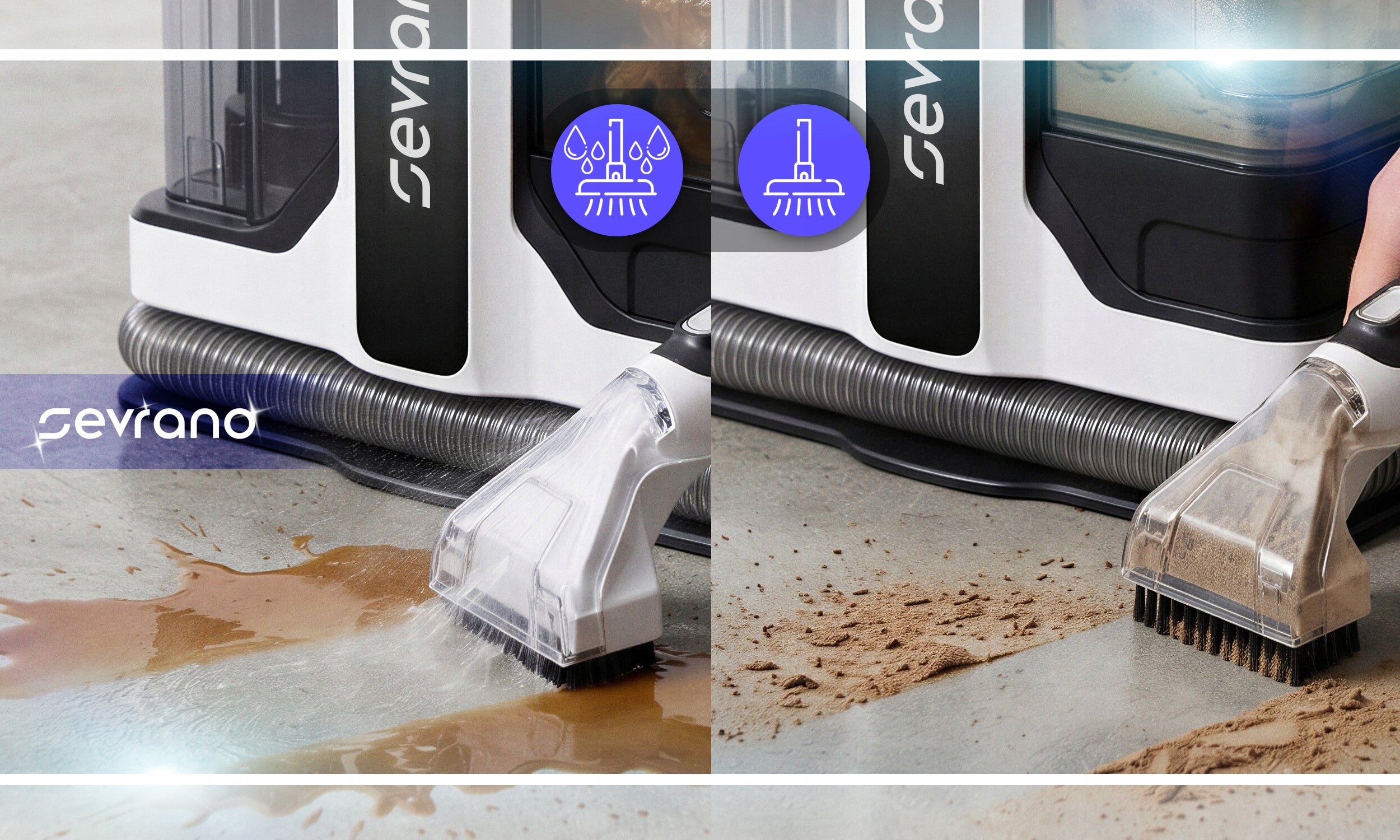 UPHOLSTERY CARPET WASHING VACUUM CLEANER STRONG WET DRY 2in1 SET 1000W Power 1000 W