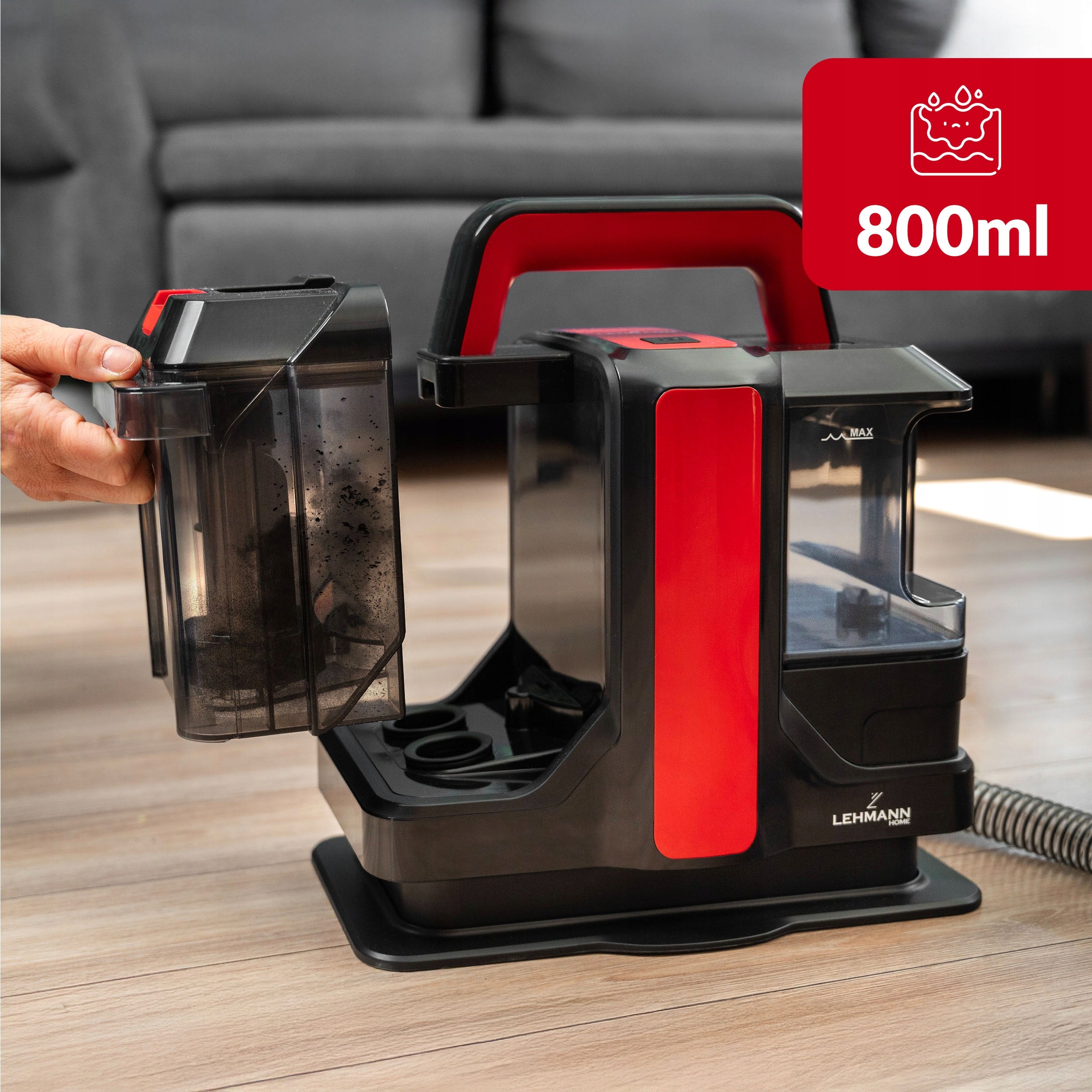 UPHOLSTERY CARPET WASHING VACUUM CLEANER WET DRY WASHING WITH WARM WATER STRONG Model DO PRANIA DYWANÓW TAPICERKI MOKRO SUCHO SPOT CLEAN