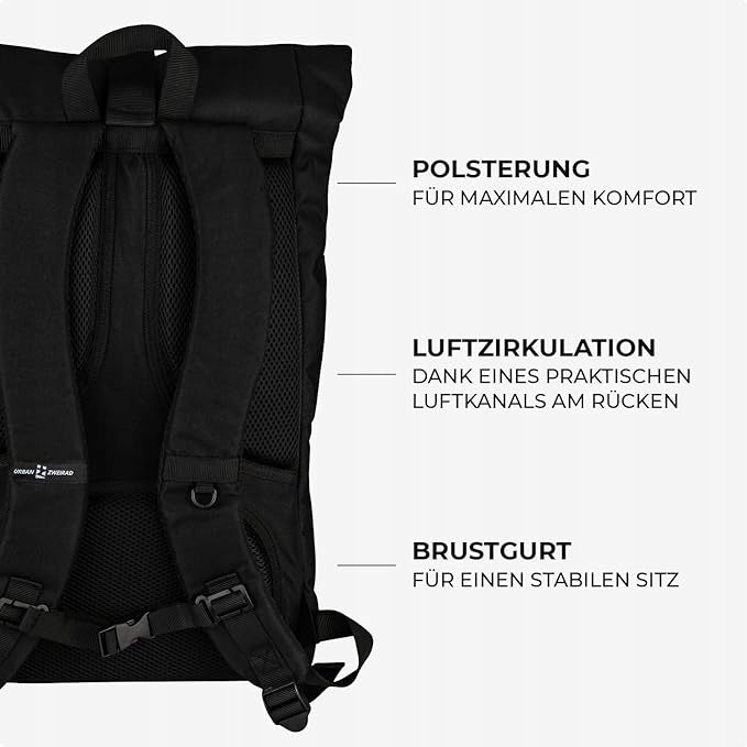 URBAN ZWEIRAD sports backpack black - very roomy - Super quality Brand no brand