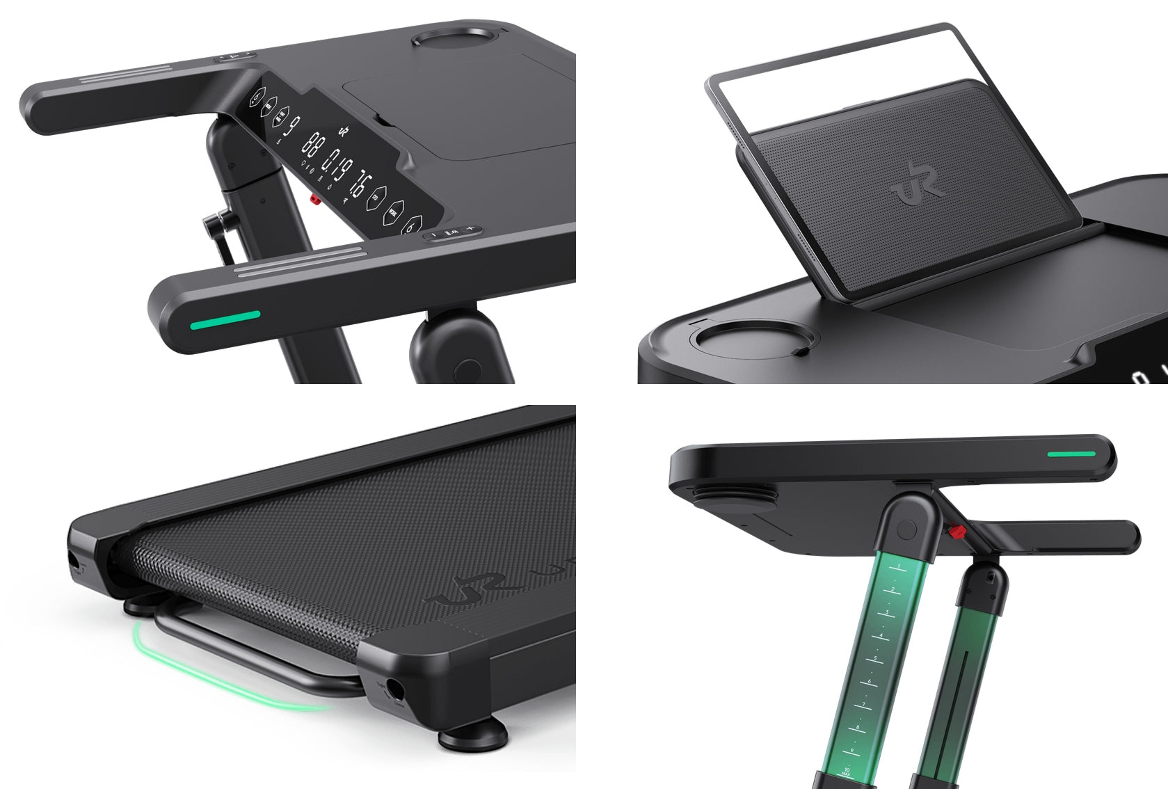 UREVO Foldi 3S 2in1 Folding Electric Treadmill for 120 kg 12 km/h Speed 1–12 km/h