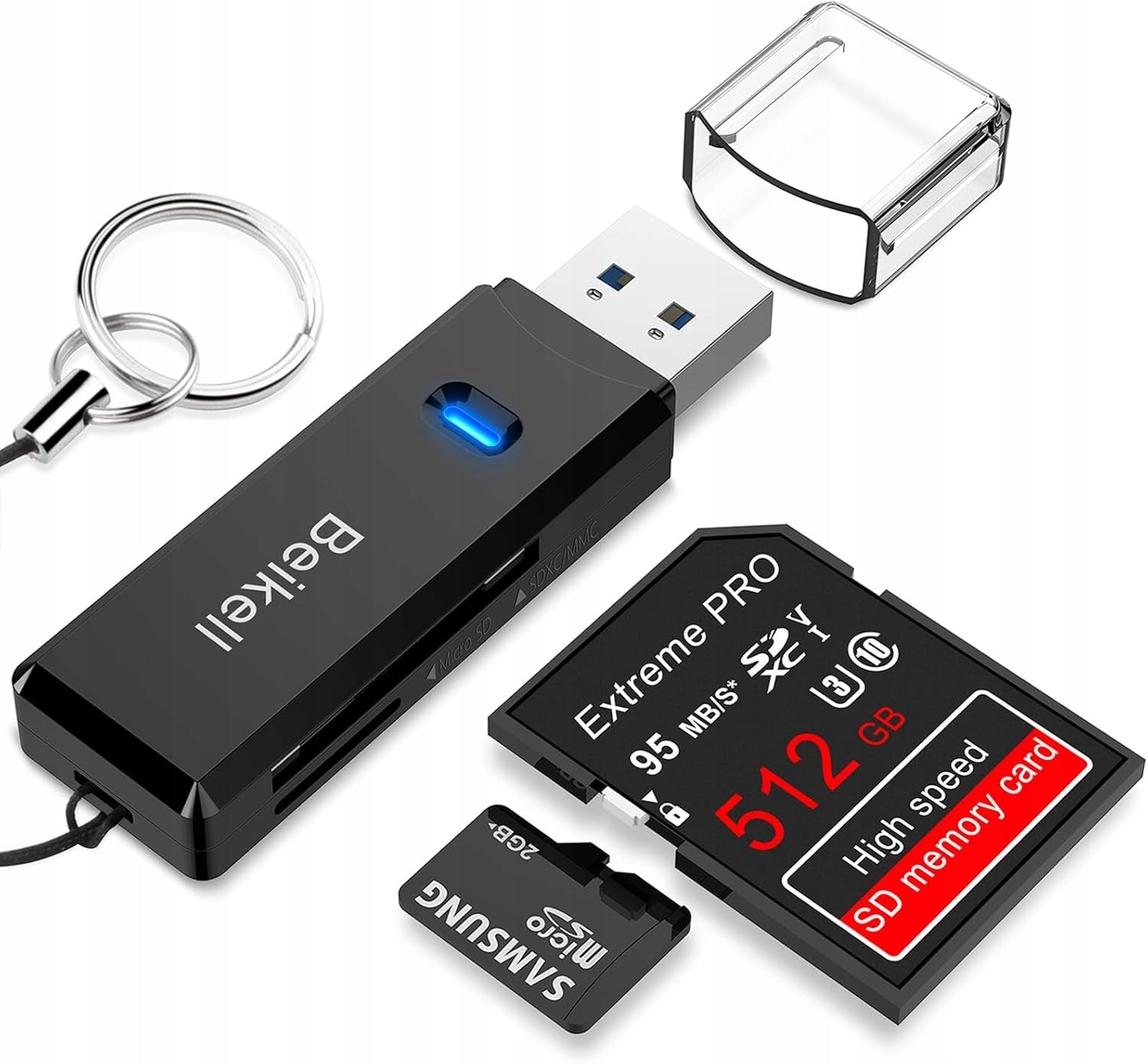 USB 3.0 SDXC SDHC MMC 5 Gbps Metal macOS Card Reader Windows Portable