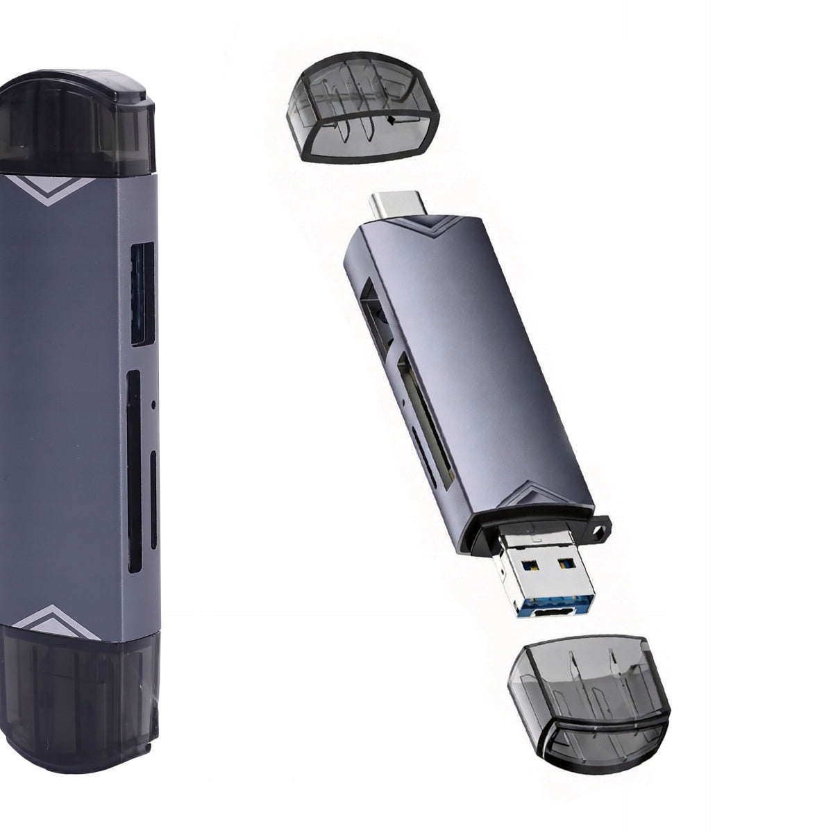 USB 3.0 USB-C SD Memory Card Reader Adapter 6in1 MICRO SD TF 5Gb/s to 2TB