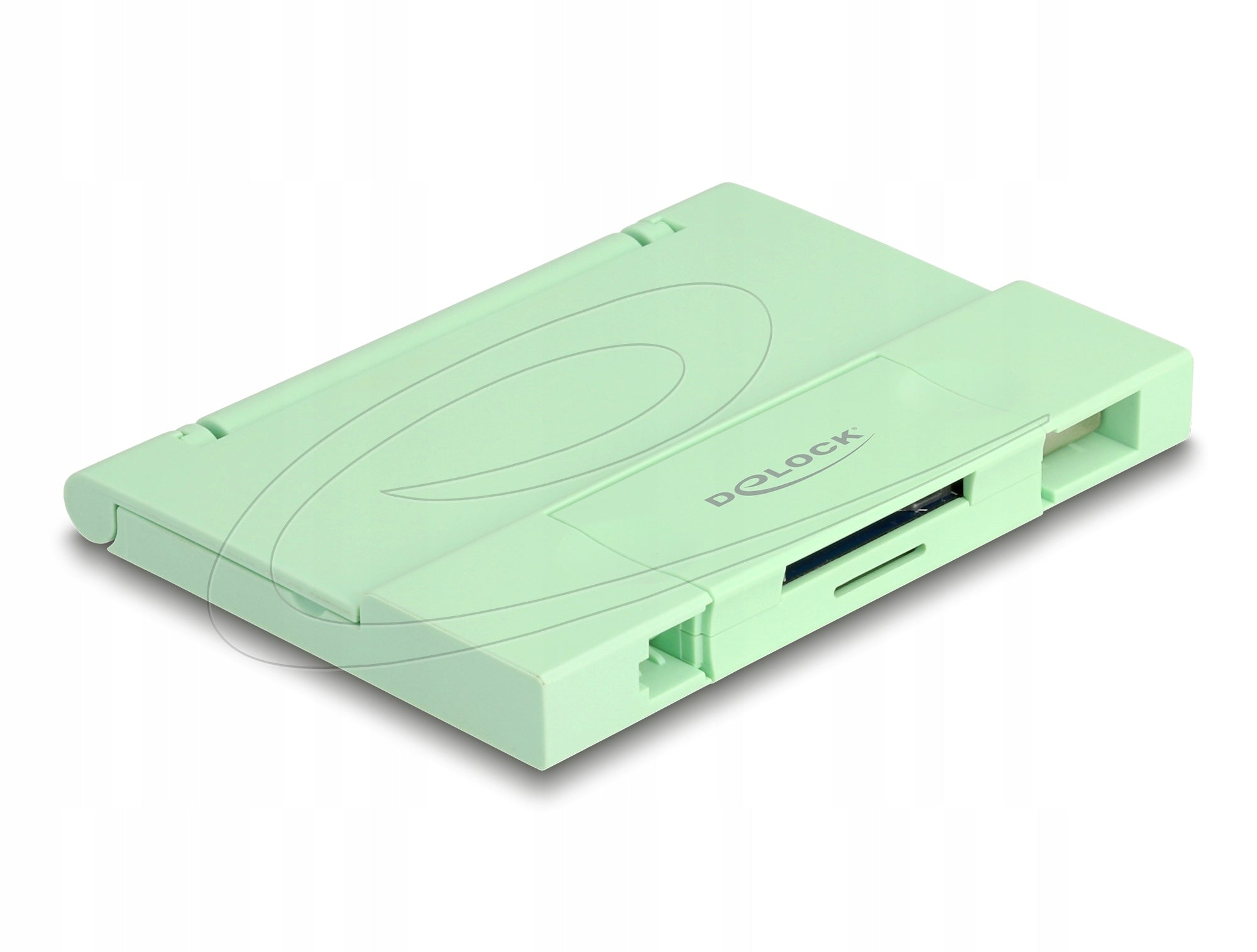 USB 5 Gbps USB C A card reader for SD and Micro SD with Delock 91015 case Packaging status original