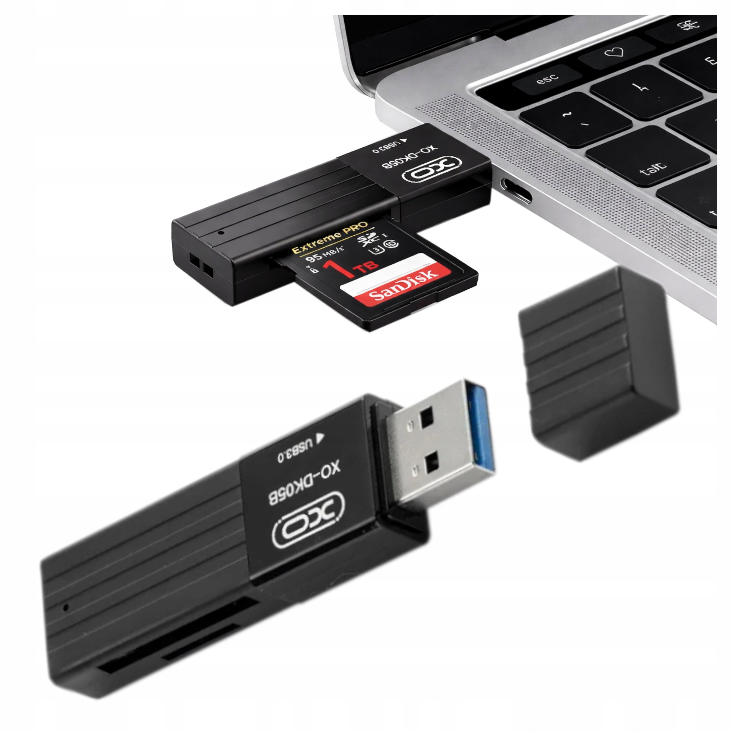 USB A 3.0 micro SD SDHC MMC DV T-Flash Memory Card Reader for Laptop