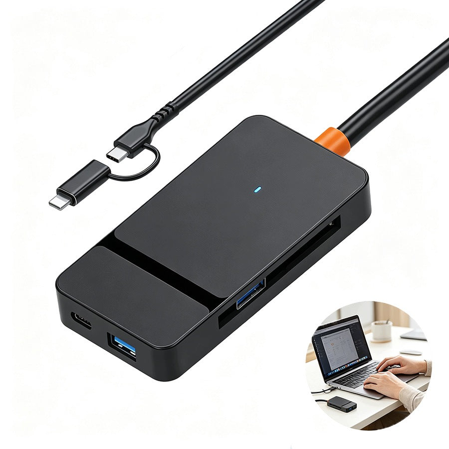 USB-A Memory Card Reader USB-C SD/TF/CF/MS, 5Gb/s High Speed Data Transfer
