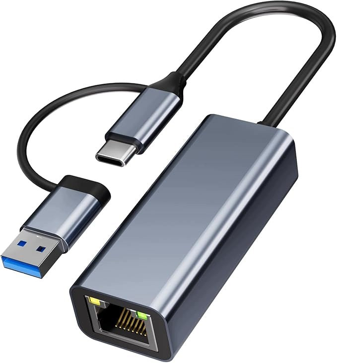 USB ADAPTER 3.0 RJ45 ETHERNET ADAPTER LAN NETWORK CARD 2 IN 1