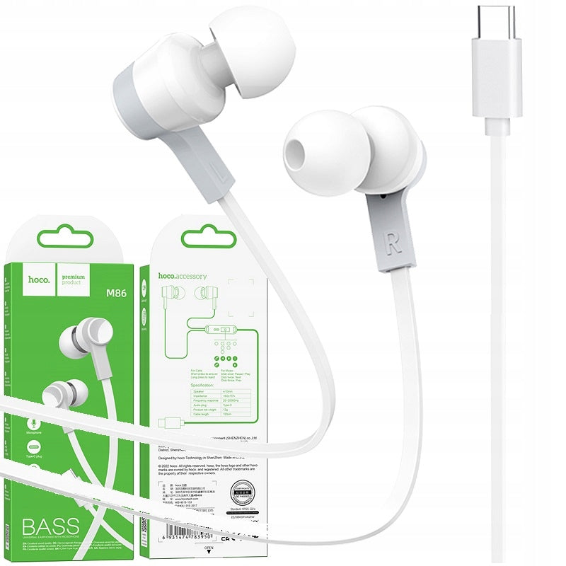 USB AUDIO HEADPHONES TYPE C USB-C TYPE-C IN-EAR WIRED CABLE
