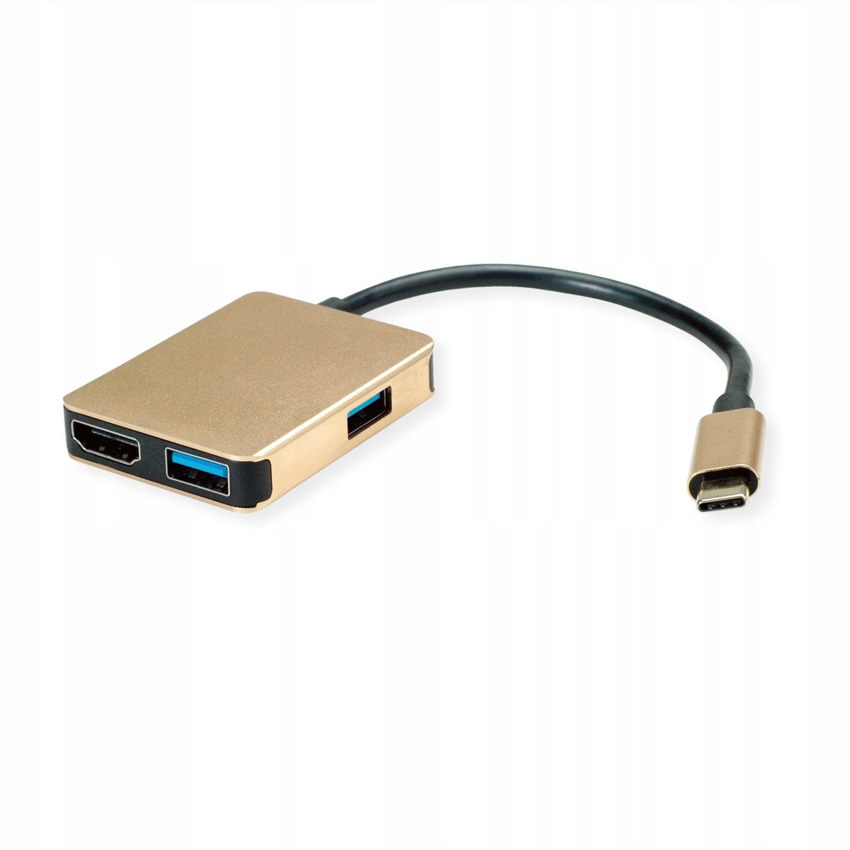 USB C 4K HDMI docking station 2xUSB / 1xUSB gold