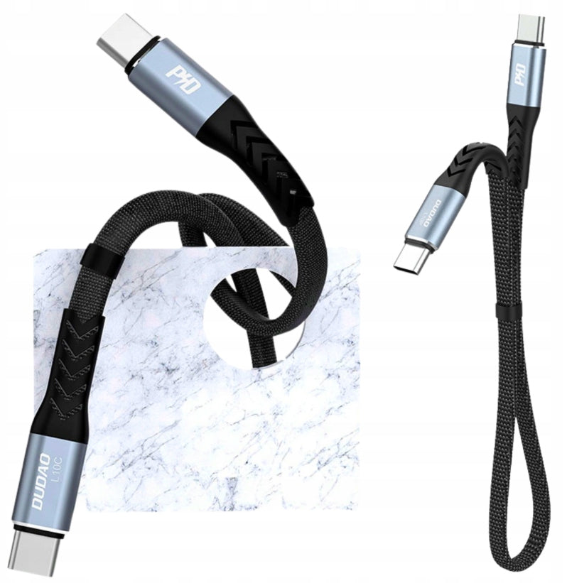 USB C CABLE CHARGING AND DATA TRANSMISSION CABLE PD 100W 5A PD 0,23m