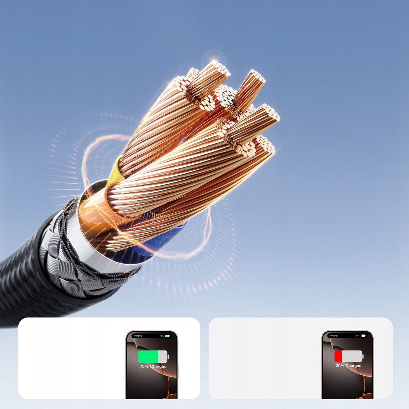 USB-C CABLE - USB-C 60W CABLE FAST CHARGING AND DATA TRANSFER BRAID 2m Manufacturer code 6956116797904