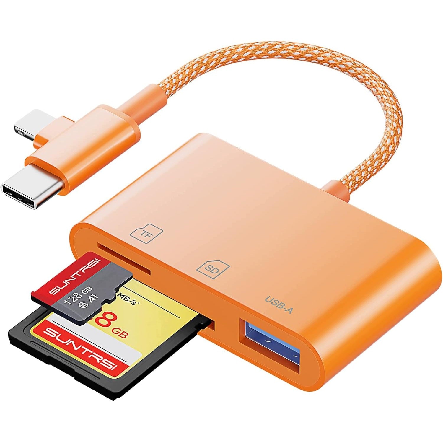 USB-C CARD READER ADAPTER USB TYPE C MICRO SD/TF ADAPTER