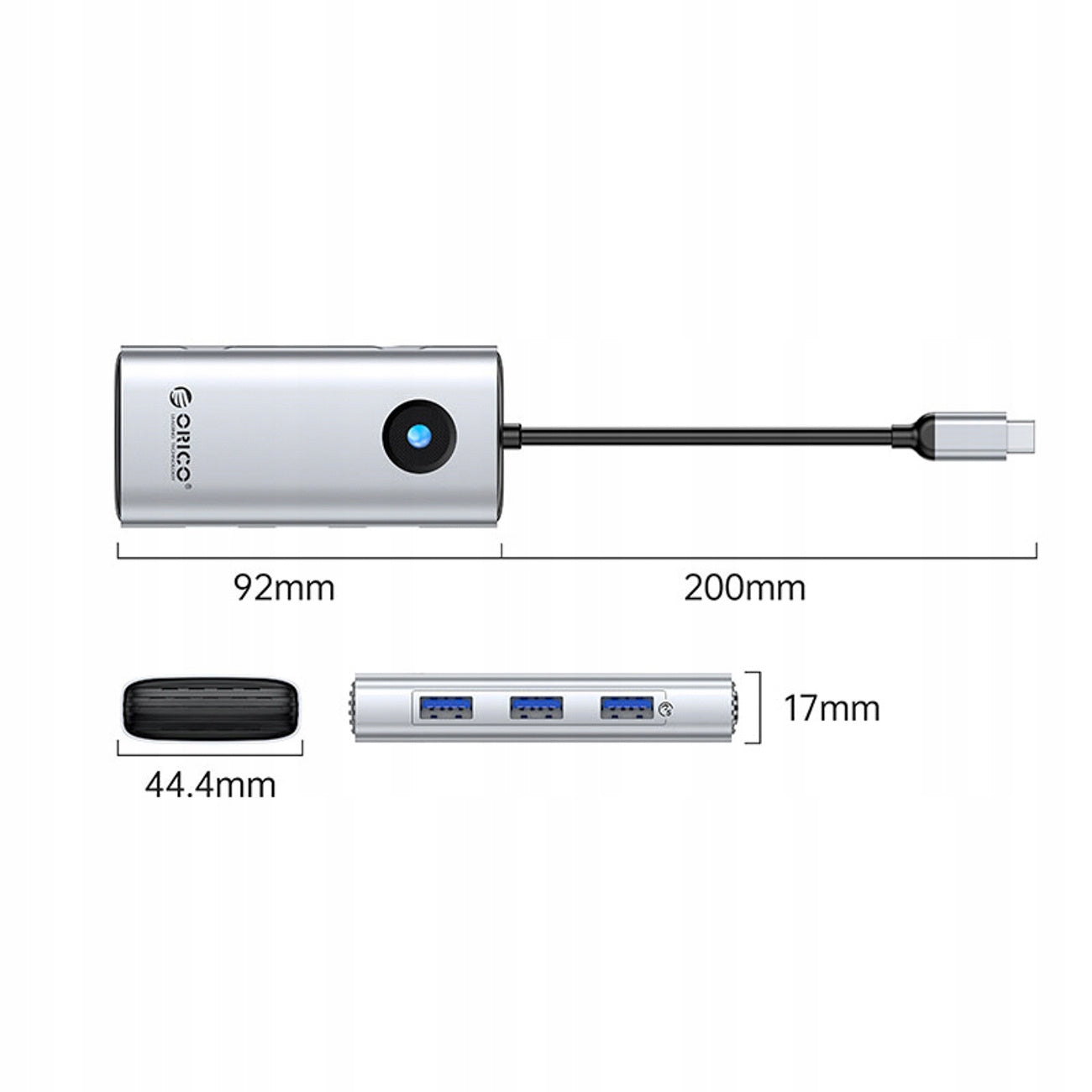 USB-C Docking Station Orico PW11 6in1 HDMI 4K PD 100W RJ45 2.5G Manufacturer code 6941788814776